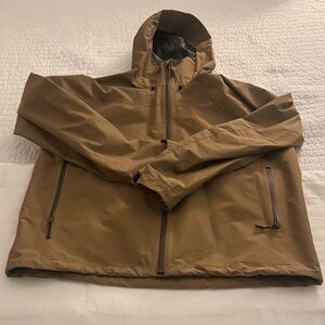 Filson Men's Tan Raincoat with Hood